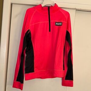 Pink Quarter-Zip Pullover